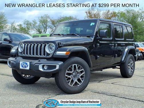 Black Clearcoat 2025 Jeep Wrangler 4-Door Sahara 4x4