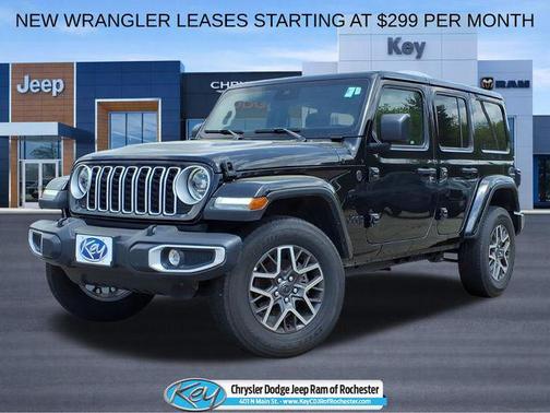 Black Clearcoat 2025 Jeep Wrangler 4-Door Sahara 4x4