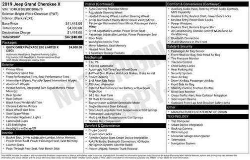 2019 Jeep Grand Cherokee Limited X