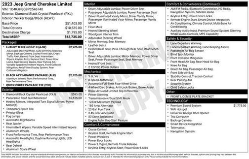 Diamond Black Crystal Pearlcoat 2023 Jeep Grand Cherokee Limited
