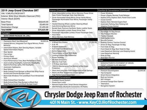 2019 Jeep Grand Cherokee SRT