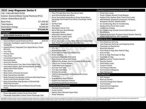 2022 Jeep Wagoneer Series II 4x4