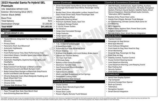 2023 Hyundai SANTA FE HEV SEL Premium