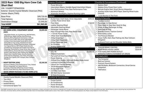 2023 RAM 1500 Big Horn/Lone Star