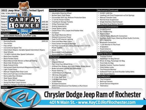 2022 Jeep Wrangler Unlimited Sport