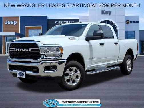 Bright White Clearcoat 2024 RAM 2500 Big Horn Crew Cab 4x4 6'4' Box
