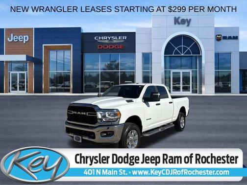 Bright White Clearcoat 2024 RAM 2500 Big Horn Crew Cab 4x4 6'4' Box