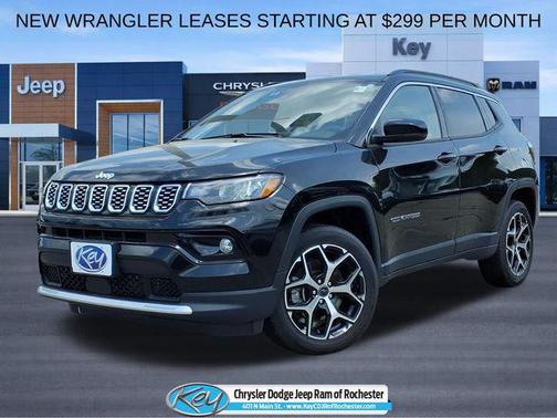 Diamond Black Crystal Pearlcoat 2025 Jeep Compass Limited