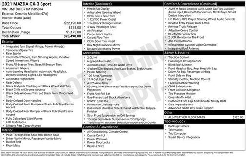 2021 Mazda CX-3 Sport