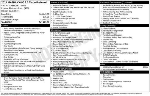 2024 Mazda CX-90 3.3 Turbo Preferred