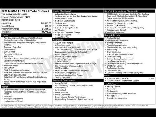 2024 Mazda CX-90 3.3 Turbo Preferred