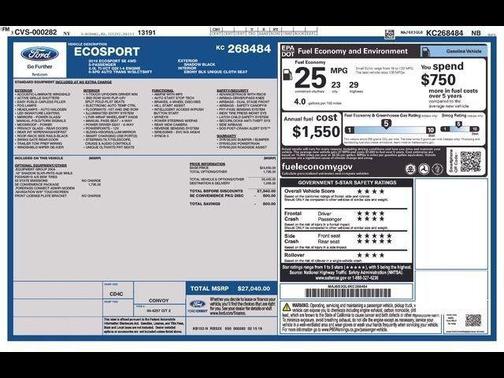 2019 Ford EcoSport SE