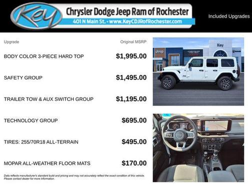Bright White Clearcoat 2025 Jeep Wrangler 4-Door Sahara 4x4