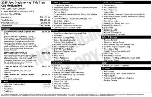 2025 Jeep Gladiator High Tide