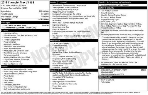 2019 Chevrolet Trax LS