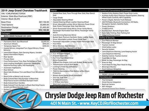 2019 Jeep Grand Cherokee Trackhawk