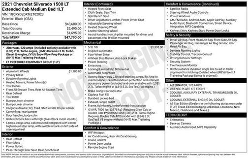 2021 Chevrolet Silverado 1500 LT