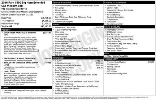 2016 RAM 1500 Big Horn