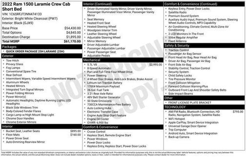 2022 RAM 1500 Laramie