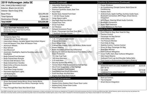 2019 Volkswagen Jetta 1.4T SE
