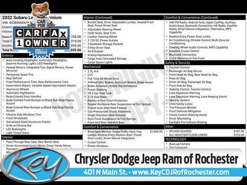 2022 Subaru Legacy Premium