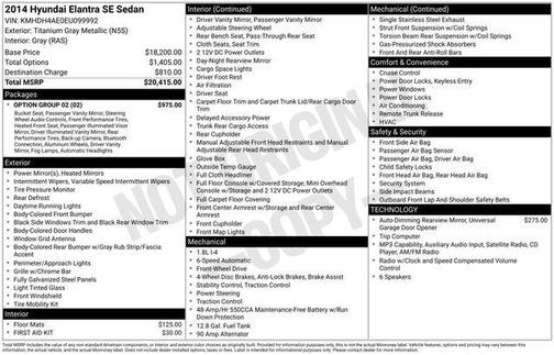 2014 Hyundai ELANTRA SE