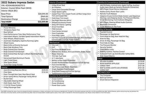 2022 Subaru Impreza Base