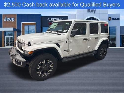 Bright White Clearcoat 2026 Jeep Wrangler 4-Door Sahara 4x4