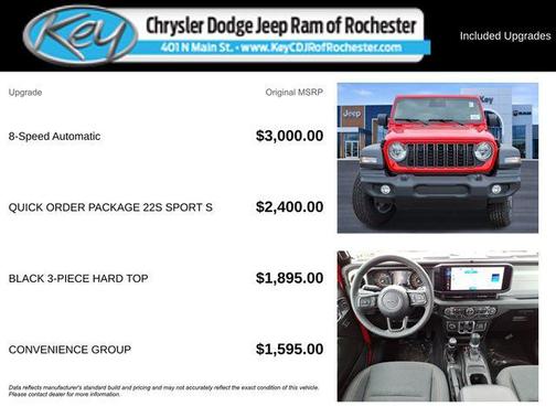 Firecracker Red Clearcoat 2026 Jeep Wrangler Sport S