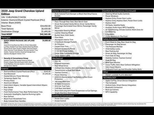 2020 Jeep Grand Cherokee Upland