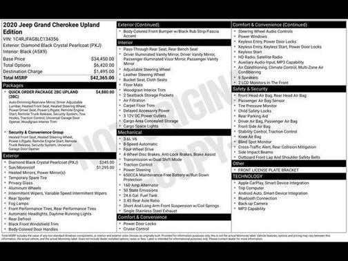 2020 Jeep Grand Cherokee Upland