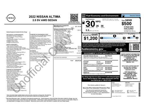 2022 Nissan Altima 2.5 SV
