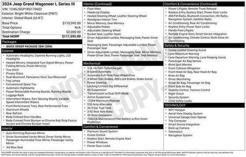 2024 Jeep Grand Wagoneer L Series III 4x4