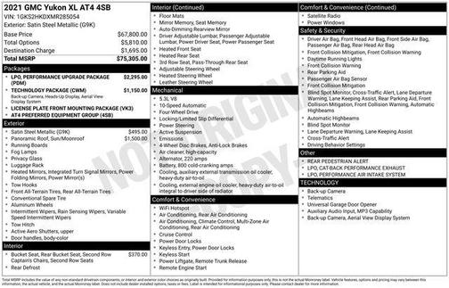 2021 GMC Yukon XL 4WD AT4