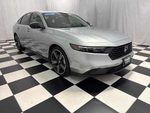 Solar Silver Metallic 2025 Honda Accord Hybrid Sport