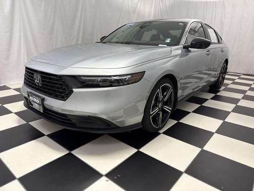 Solar Silver Metallic 2025 Honda Accord Hybrid Sport
