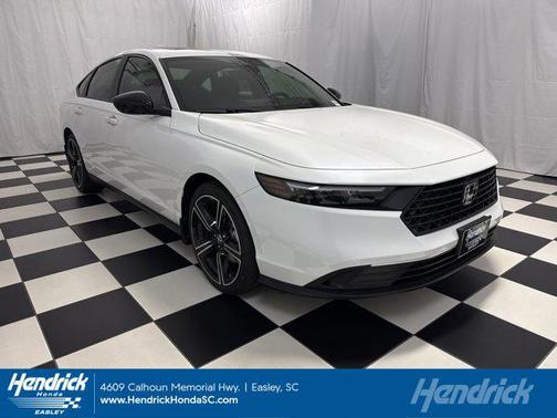 Platinum White Pearl 2026 Honda Accord Hybrid Sport