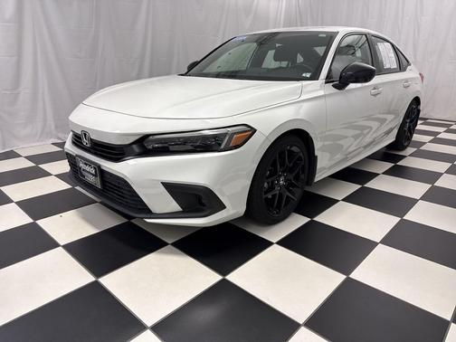 Platinum White Pearl 2024 Honda Civic Sport