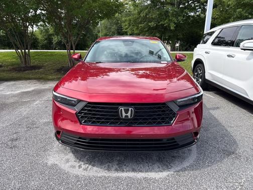 Radiant Red Metallic 2025 Honda Accord Hybrid EX-L