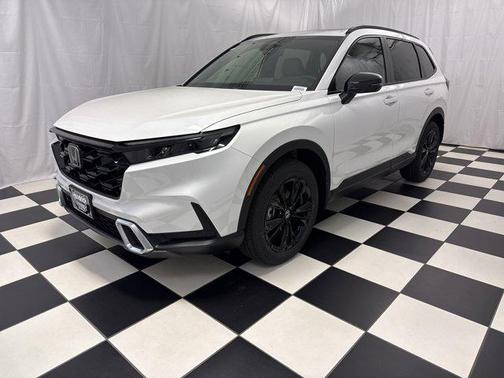Platinum White Pearl 2026 Honda CR-V Hybrid Sport Touring AWD