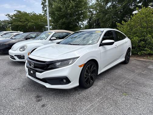 Platinum White Pearl 2020 Honda Civic Sport