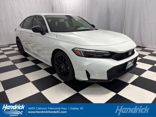 Platinum White Pearl 2026 Honda Civic Sport