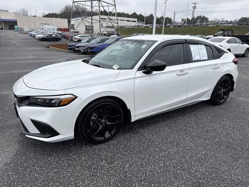 Platinum White Pearl 2024 Honda Civic Sport