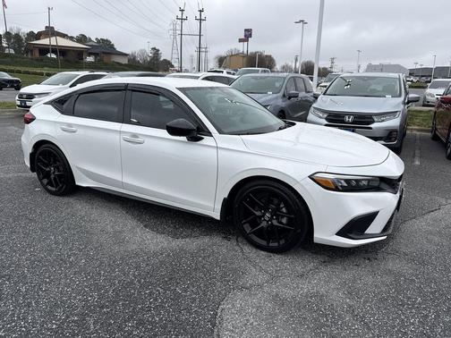 Platinum White Pearl 2024 Honda Civic Sport