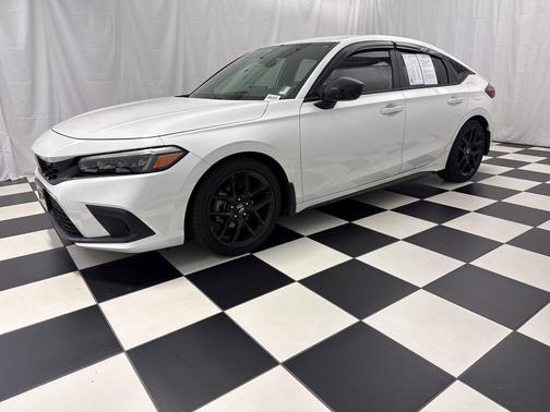 Platinum White Pearl 2024 Honda Civic Sport