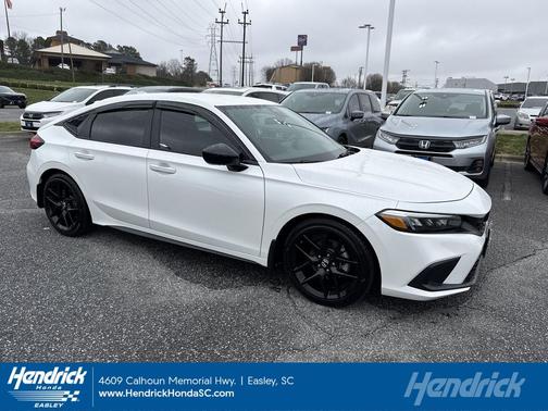 Platinum White Pearl 2024 Honda Civic Sport