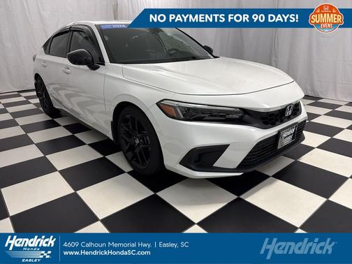 Platinum White Pearl 2024 Honda Civic Sport