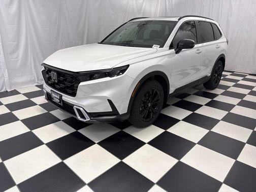 Platinum White Pearl 2026 Honda CR-V Hybrid Sport Touring AWD