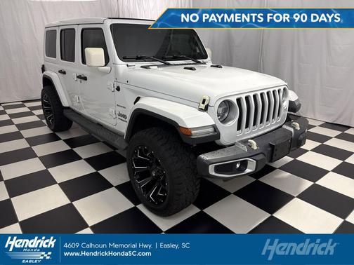 Bright White Clearcoat 2019 Jeep Wrangler Unlimited Sahara