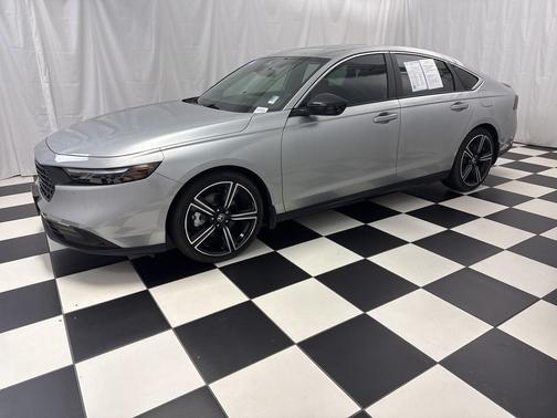 Solar Silver Metallic 2025 Honda Accord Hybrid Sport